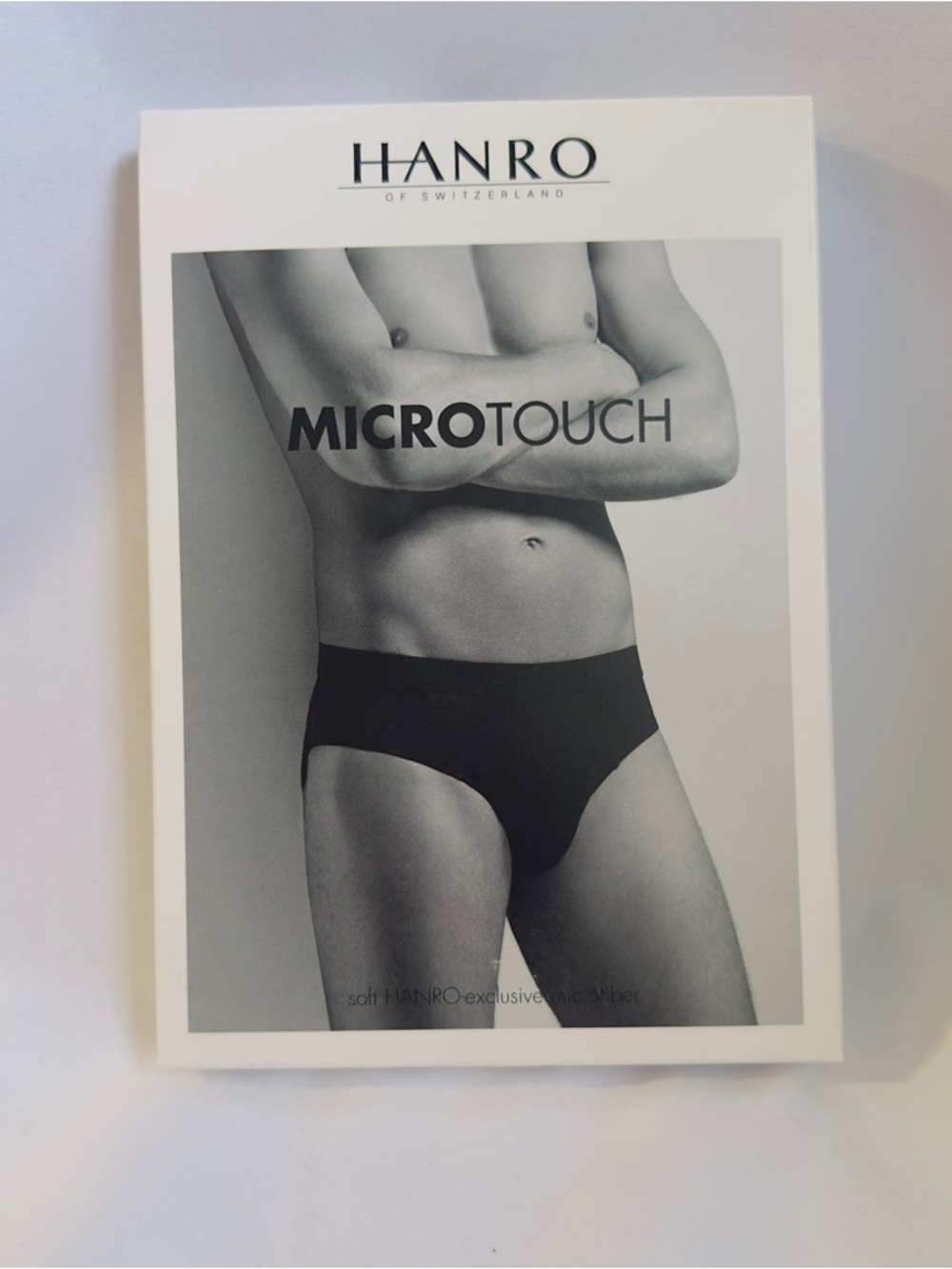 NIB Hanro Micro Touch Men's Brief Underwear White XL #3106